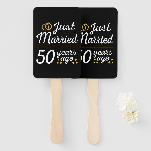 たった今結婚しました50年前II ハンドファン (正面&裏面)