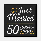 たった今結婚しました50年前II マグネット (正面)