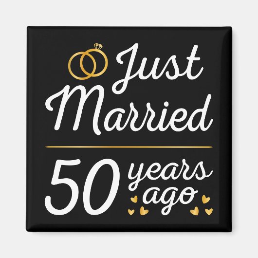 たった今結婚しました50年前II マグネット (正面)