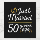 たった今結婚しました50年前II ワインラベル (シングルラベル)