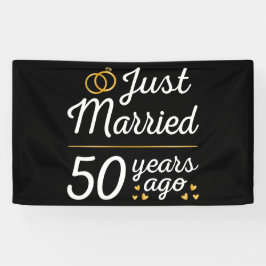 たった今結婚しました50年前II 横断幕