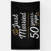 たった今結婚しました50年前II 横断幕 (縦)