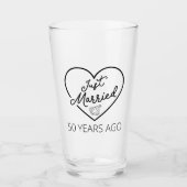 たった今結婚しました50年前III タンブラーグラス (正面)