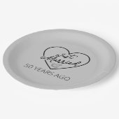 たった今結婚しました50年前III ペーパープレート (アングル)