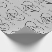 たった今結婚しました50年前III ラッピングペーパー (角)