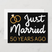 たった今結婚しました50年前IV ポストカード (正面/裏面)