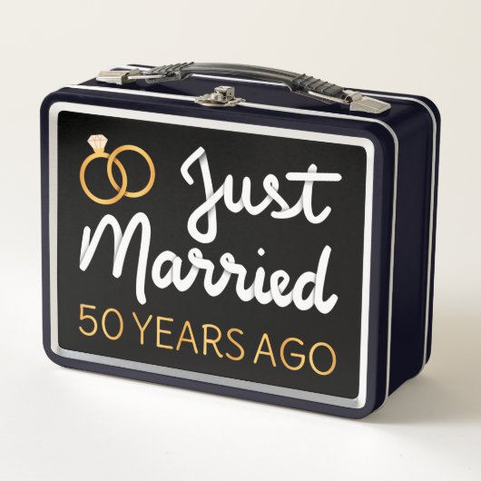 たった今結婚しました50年前IV メタルランチボックス (正面)