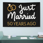 たった今結婚しました50年前IV 横断幕 (トレードショー)