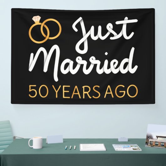 たった今結婚しました50年前IV 横断幕 (トレードショー)