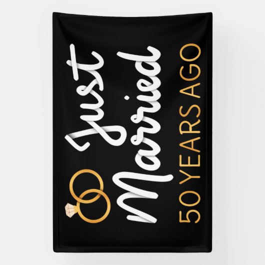 たった今結婚しました50年前IV 横断幕 (縦)