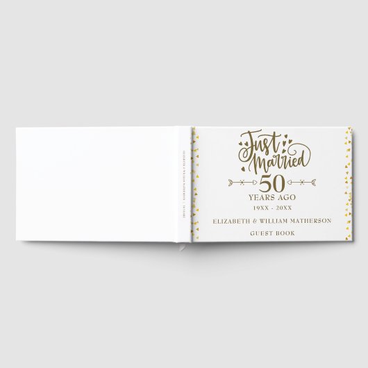 たった今結婚しました50結婚周年記念 ゲストブック (全面)