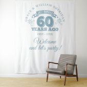 たった今結婚しました60周年記念写真背景 タペストリー (インサイチュ)