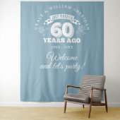 たった今結婚しました60周年記念写真背景 タペストリー (インサイチュ)