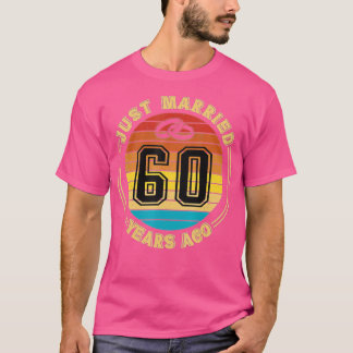 たった今結婚しました60年前ロマンチック60th結婚's An Tシャツ
