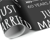 たった今結婚しました60年前 ラッピングペーパー (ロールコーナー)