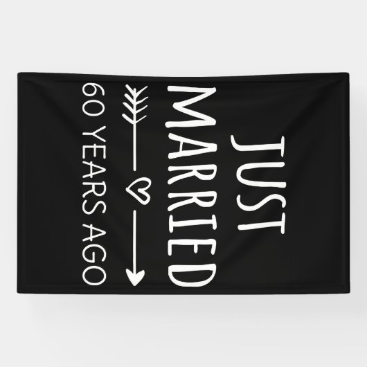 たった今結婚しました60年前 横断幕 (横)