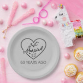 たった今結婚しました60年前III ペーパープレート (パーティー)