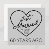 たった今結婚しました60年前III 招待状 (正面/裏面)