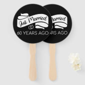 たった今結婚しました60年前V ハンドファン (正面&裏面)