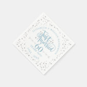 たった今結婚しました60結婚周年記念 スタンダードカクテルナプキン (角)