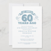 たった今結婚しました60結婚周年記念 招待状 (正面)