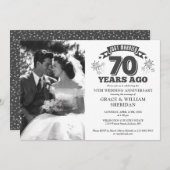 たった今結婚しました70結婚周年記念写真 招待状 (正面/裏面)