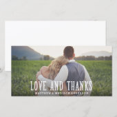 たった今結婚しました | お結婚礼フォトカード サンキューカード (正面/裏面)