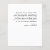 たった今結婚しました |の結婚写真のお知らせ (裏面)