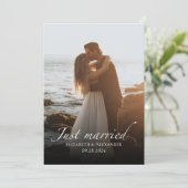たった今結婚しました |の結婚写真のお知らせ 招待状 (スタンド正面)