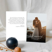 たった今結婚しました |の結婚写真のお知らせ 招待状