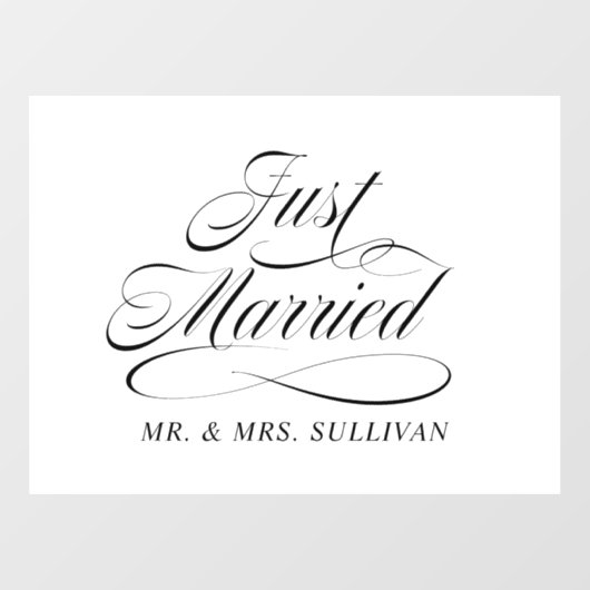 たった今結婚しました ウィンドウサイン (シート)