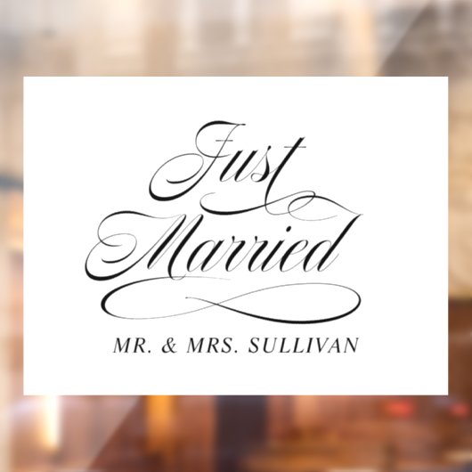 たった今結婚しました ウィンドウサイン (シート2)