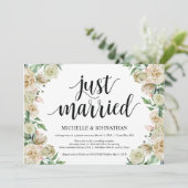 たった今結婚しました、エロペメント披露宴招待状カード 招待状 (スタンド正面)