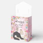 たった今結婚しました |カップルバックビューイラストレーション フェイバーボックス (オープン)