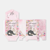 たった今結婚しました |カップルバックビューイラストレーション フェイバーボックス (折り畳みなし)