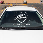 たった今結婚しました |カップル名結婚のスクリプエレガントト ウィンドウサイン