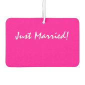 「たった今結婚しました!」 カーエアーフレッシュナー (裏面)