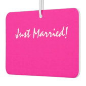 「たった今結婚しました!」 カーエアーフレッシュナー (左)