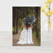 たった今結婚しました カード (黄色い花)