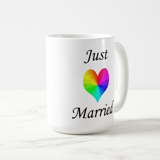 たった今結婚しました コーヒーマグカップ (正面右)