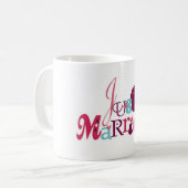 たった今結婚しました コーヒーマグカップ (正面左)