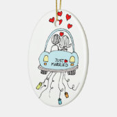 たった今結婚しました セラミックオーナメント (左)