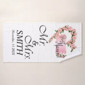 たった今結婚しました/ハネムーン結婚のギフトタオル バスタオル (バスタオル)