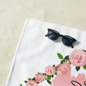 たった今結婚しました・ハネムーン結婚・カップルへの贈り物 ビーチタオル (インサイチュ)