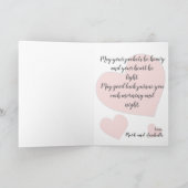 たった今結婚しました – バル結婚カンのグリーティングカード カード (内部)