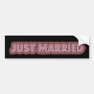 たった今結婚しました バンパーステッカー