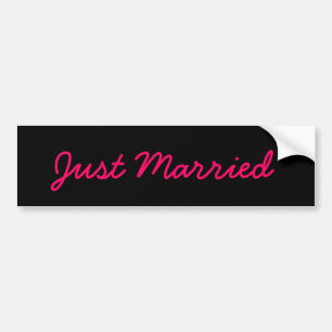たった今結婚しました バンパーステッカー