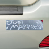 たった今結婚しました バンパーステッカー (車上)