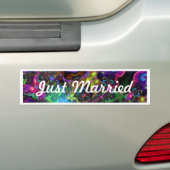 たった今結婚しました バンパーステッカー (車上)