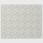 たった今結婚しました- パーソナライズされた ラッピングペーパー (フラット)